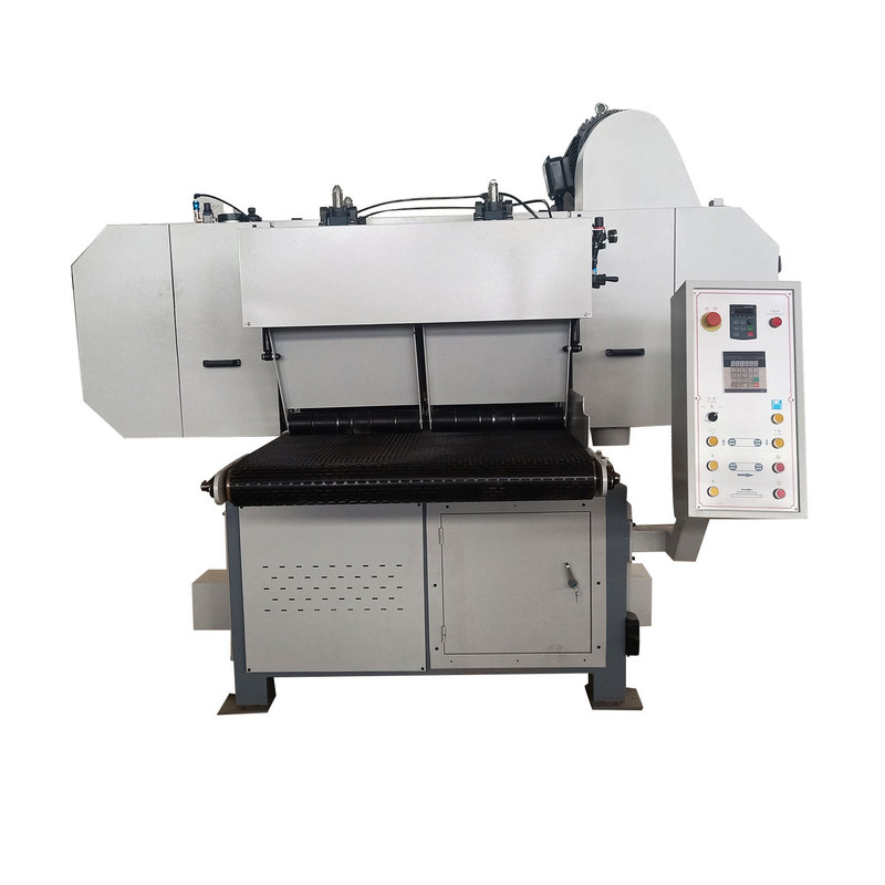 710 mm zaagwieldiameter horizontale dubbele reesaw houten bandzaagmachine voor gladde snijwerk