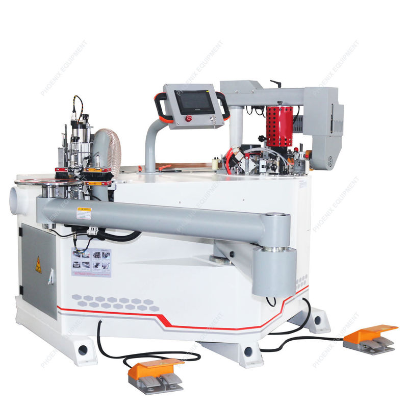 Volledig automatische bandenmachine voor boogrand met snelheid 12 m/min en flexibele vouwarm