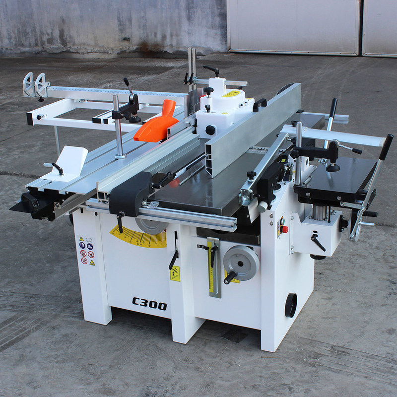 C300 Houtbewerkingscombinatiemachine Planer Thicknesser Cutterblock Rotatiesnelheid 5700 r.p.m.