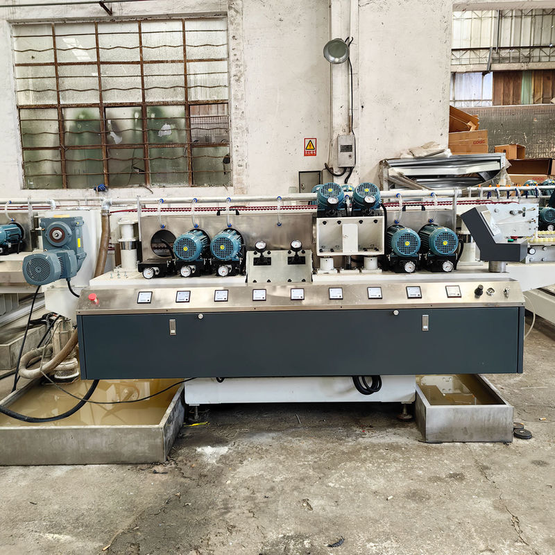 Spanning 380V/50Hz/3P Glass Double Edger Machine voor slijpen en polijsten bij 1-8m/min